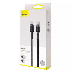 Buy Baseus Cafule PD2.0 100W Flash Charging USB Type-C Cable 20V 5A 2m Gray/Black from Vmart in Pakistan