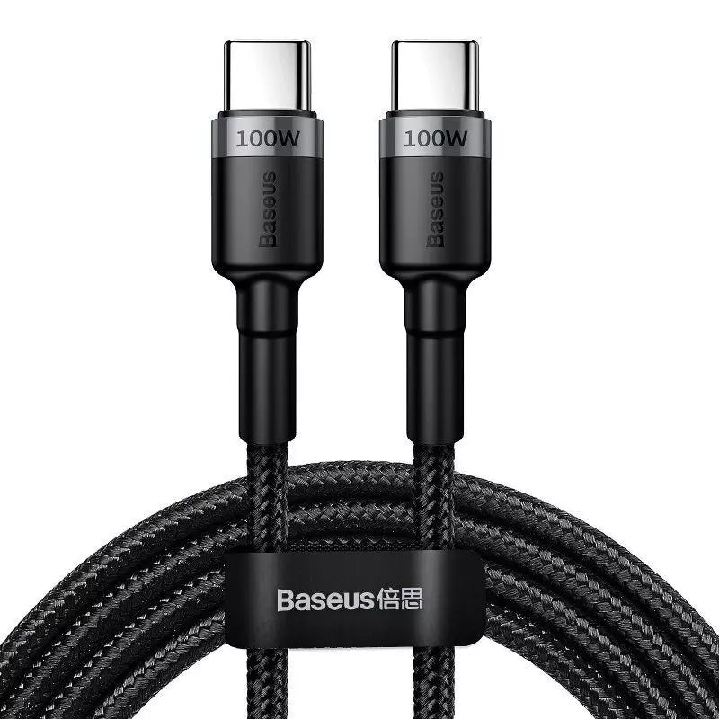 Buy Baseus Cafule PD2.0 100W Flash Charging USB Type-C Cable 20V 5A 2m Gray/Black from Vmart in Pakistan