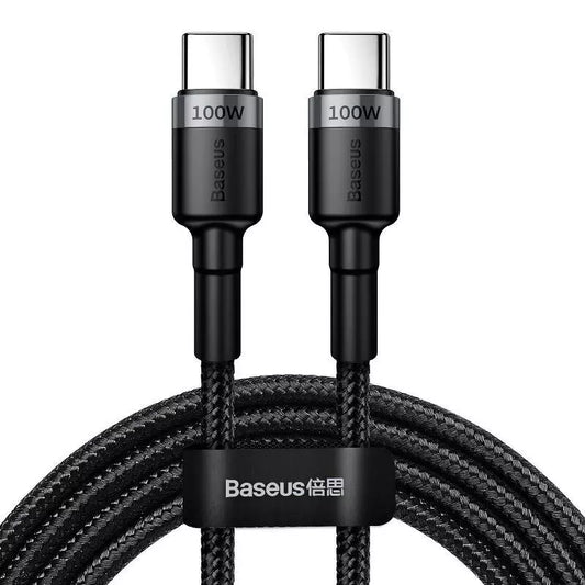 Buy Baseus Cafule PD2.0 100W Flash Charging USB Type-C Cable 20V 5A 2m Gray/Black from Vmart in Pakistan