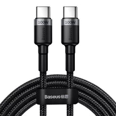 Buy Baseus Cafule PD2.0 100W Flash Charging USB Type-C Cable 20V 5A 2m Gray/Black from Vmart in Pakistan