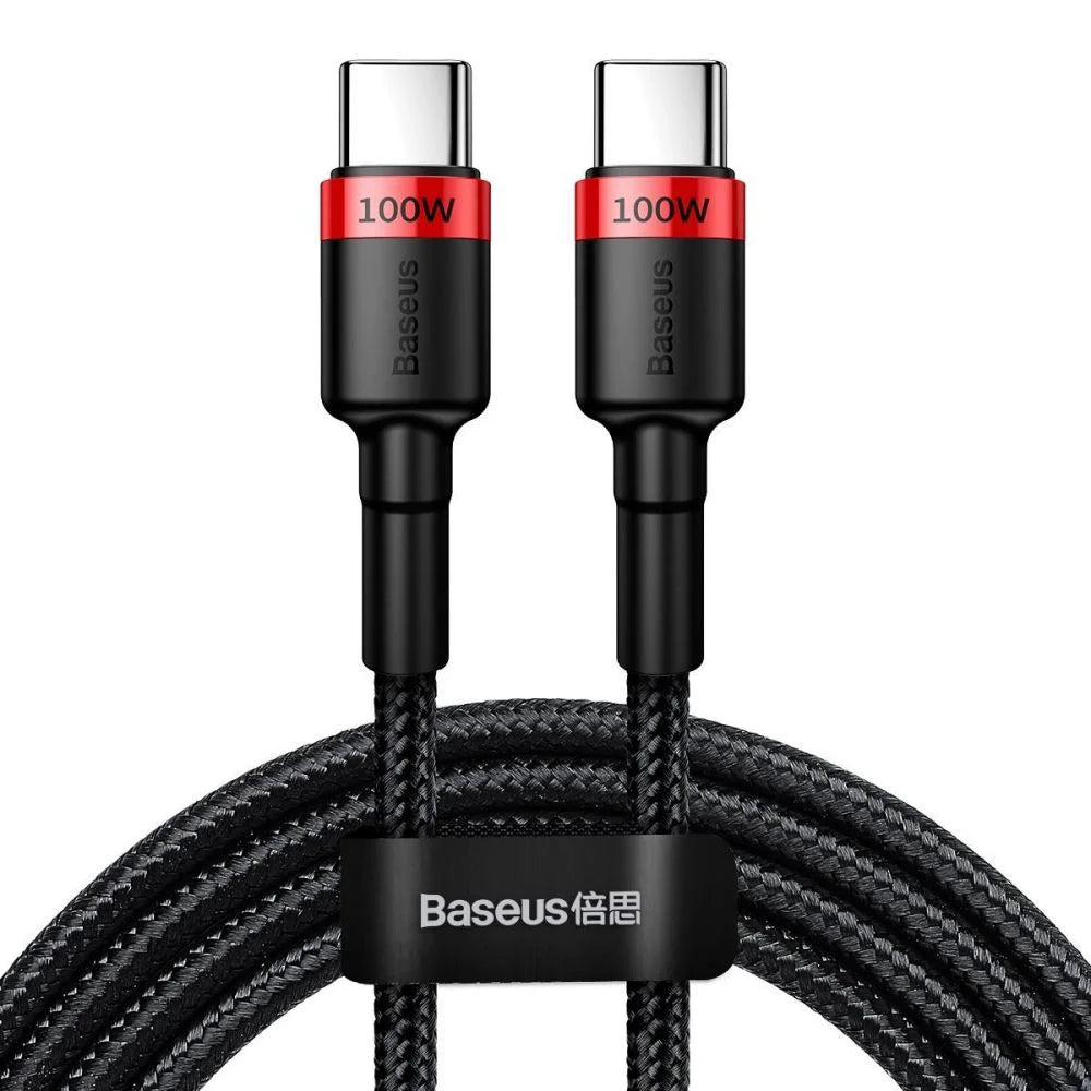 Buy Baseus Cafule PD2.0 100W Flash Charging USB Type-C Cable 20V 5A 2m Red/Black from Vmart in Pakistan