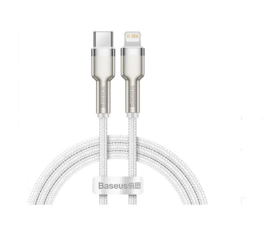 Buy Baseus Cafule Series Metal Data Cable Type-C to iP 20W 2m - White from Vmart in Pakistan