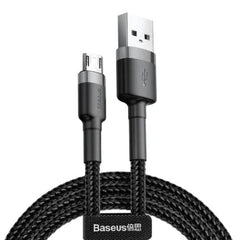 Buy Baseus Cafule USB To Micro Fast Charging Cable 1.5A 3m - Black from Vmart in Pakistan