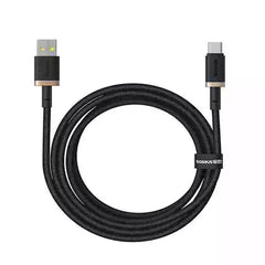 Buy Baseus Dura Series Fast Charging Cable USB to Type-C 60W 2m Gold/Black from Vmart in Pakistan