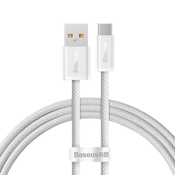 Buy Baseus Dynamic Fast Charging USB to Type C 100w Cable 1m White from Vmart in Pakistan