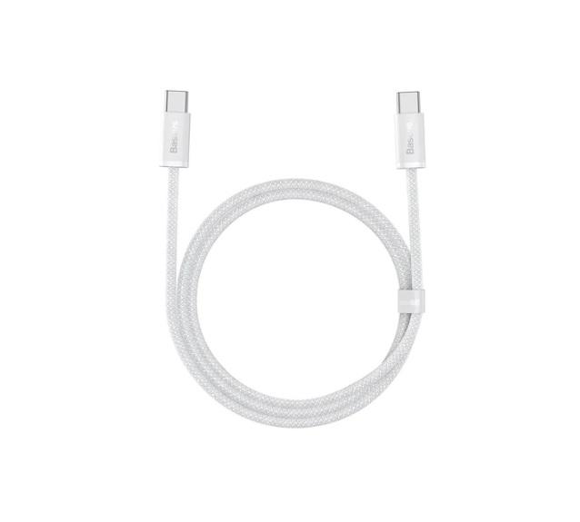 Buy Baseus Dynamic Series Fast Charging Data Cable Type-C to Type-C 100W 1m White from Vmart in Pakistan