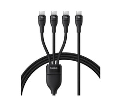 Buy Baseus Flash Series 3 One-for-three Fast Charging Cable Type-C to C+C+C 100W 1.5m Black from Vmart in Pakistan