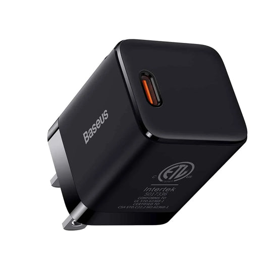 Buy Baseus GaN3 Fast Charger 1C 30W US Black from Vmart in Pakistan