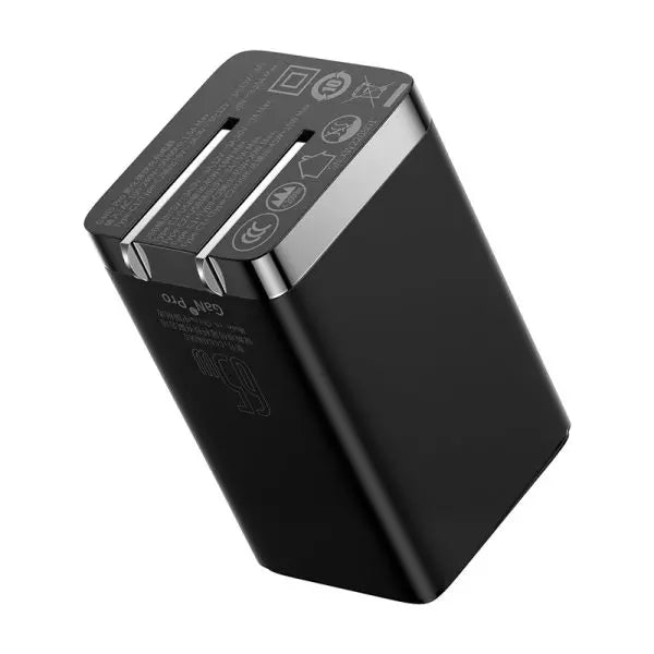 Buy Baseus GaN5 Pro Fast Charger 2C+U 65W CN Black from Vmart in Pakistan