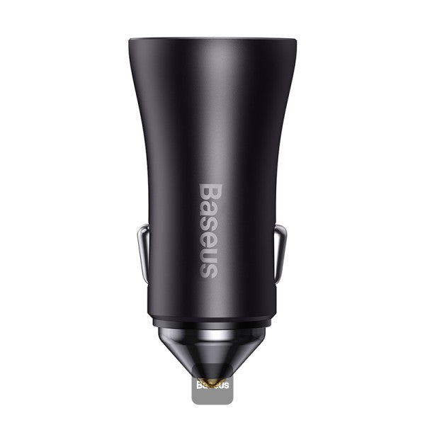 Buy Baseus Golden Contactor Pro Dual USB-C 40W Car Charger Gray from Vmart in Pakistan