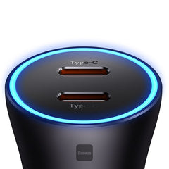Buy Baseus Golden Contactor Pro Dual USB-C 40W Car Charger Gray from Vmart in Pakistan