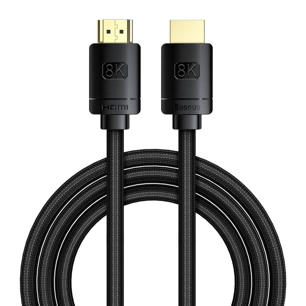 Buy Baseus High Definition HDMI 2.1 Cable 8K 2m - Black from Vmart in Pakistan