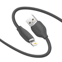 Buy Baseus Jelly Liquid Silica Gel Fast Charging Data Cable USB to iPhone 2.4A 2m Black from Vmart in Pakistan