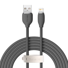 Buy Baseus Jelly Liquid Silica Gel Fast Charging Data Cable USB to iPhone 2.4A 2m Black from Vmart in Pakistan