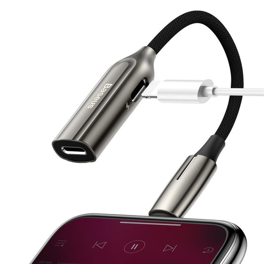 Buy Baseus Lightning Male to 2x Lightning Female Adaptor (headphones and charging) L55 from Vmart in Pakistan