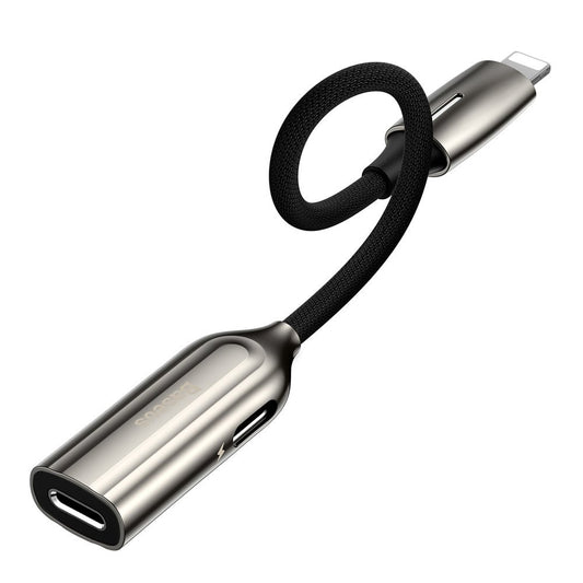 Buy Baseus Lightning Male to 2x Lightning Female Adaptor (headphones and charging) L55 from Vmart in Pakistan