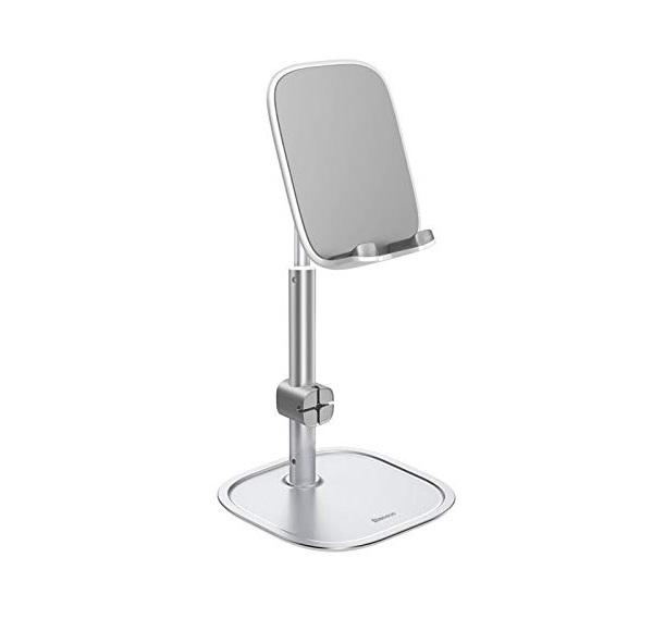 Buy Baseus Literary Youth Desktop Phone Holder - Silver from Vmart in Pakistan