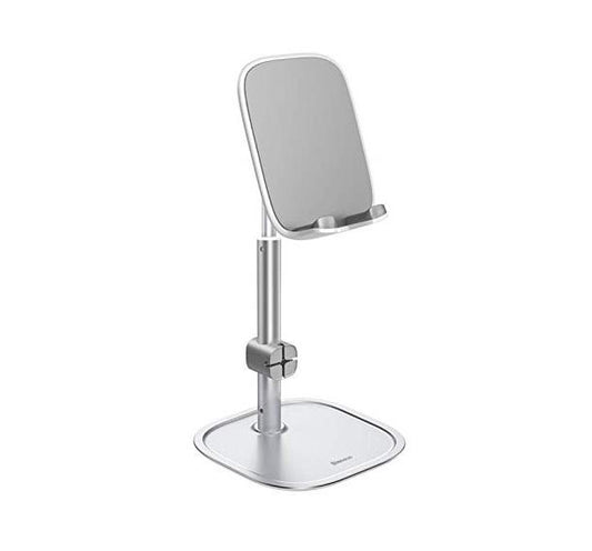 Buy Baseus Literary Youth Desktop Phone Holder - Silver from Vmart in Pakistan