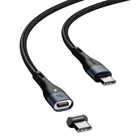 Buy Baseus Magnetic Type C To Type C 100W Fast Charging Data Cable 1.5m from Vmart in Pakistan