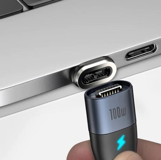 Buy Baseus Magnetic Type C To Type C 100W Fast Charging Data Cable 1.5m from Vmart in Pakistan