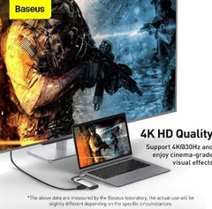 Buy Baseus Metal Gleam 4-in-1 Type C HUB (HDMI+USB3.0*2+PD) from Vmart in Pakistan