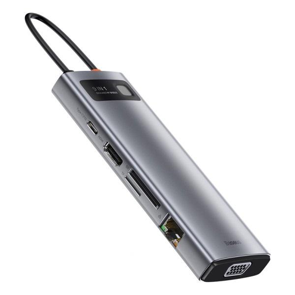 Buy Baseus Metal Gleam Series 9 in 1 Multifunctional Type C Hub from Vmart in Pakistan
