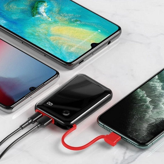 Buy Baseus Mini S Digital Display 3A Power Bank 10000mAh with Lightning Cable from Vmart in Pakistan