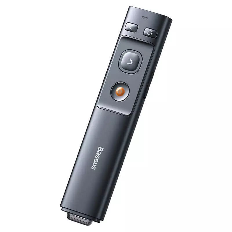 Buy Baseus Orange Dot Wireless Presenter (Red Laser) Grey from Vmart in Pakistan