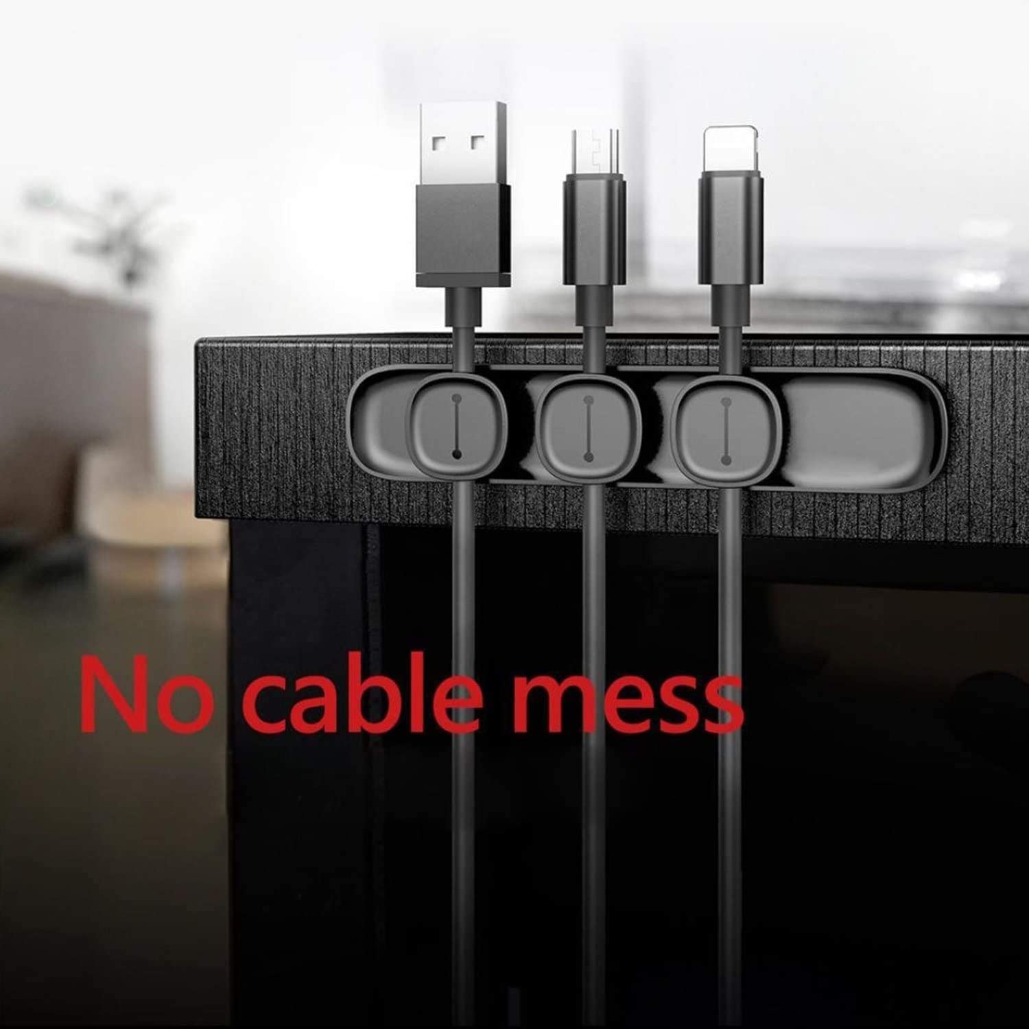 Buy Baseus Peas Magnetic Cable Organizer Cable Clip - Black from Vmart in Pakistan