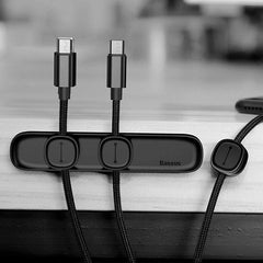 Buy Baseus Peas Magnetic Cable Organizer Cable Clip - Black from Vmart in Pakistan