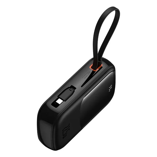 Buy Baseus Qpow Pro+ 22.5W 20000mAh Power Bank With Built-in Type-C Cable Black from Vmart in Pakistan