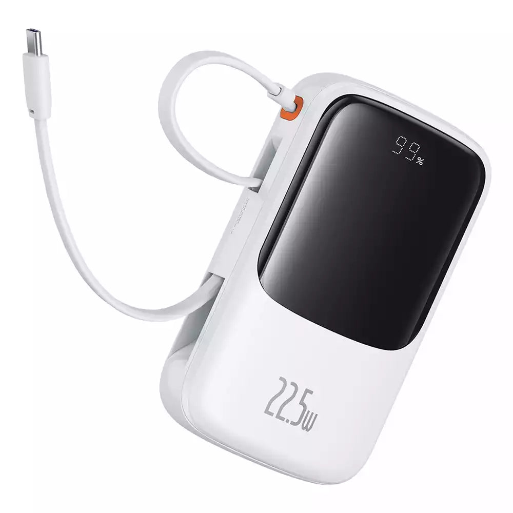 Buy Baseus Qpow Pro+ Type-C Edition 10000mAh 22.5W Power Bank White from Vmart in Pakistan