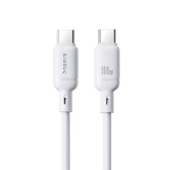 Buy Baseus Silky Series Fast Charging Cable Type-C to Type-C 100W 2m Moon White from Vmart in Pakistan