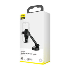 Buy Baseus Simplicity Gravity Car Mount Holder With Suction Base - Black from Vmart in Pakistan