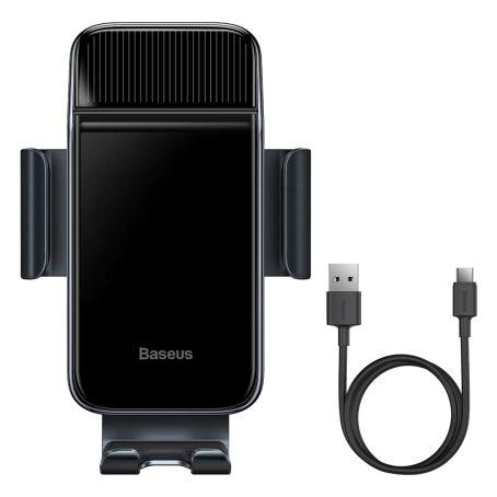 Buy Baseus Smart Solar Power Wireless Car Mount Electric Holder Black from Vmart in Pakistan
