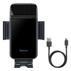 Buy Baseus Smart Solar Power Wireless Car Mount Electric Holder Black from Vmart in Pakistan