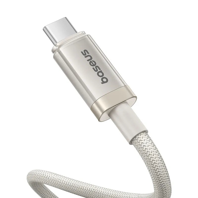 Buy Baseus Titanium Alloy Fast Charging Cable Type-C to Type-C 100W 1m Galaxy Titanium Gold from Vmart in Pakistan