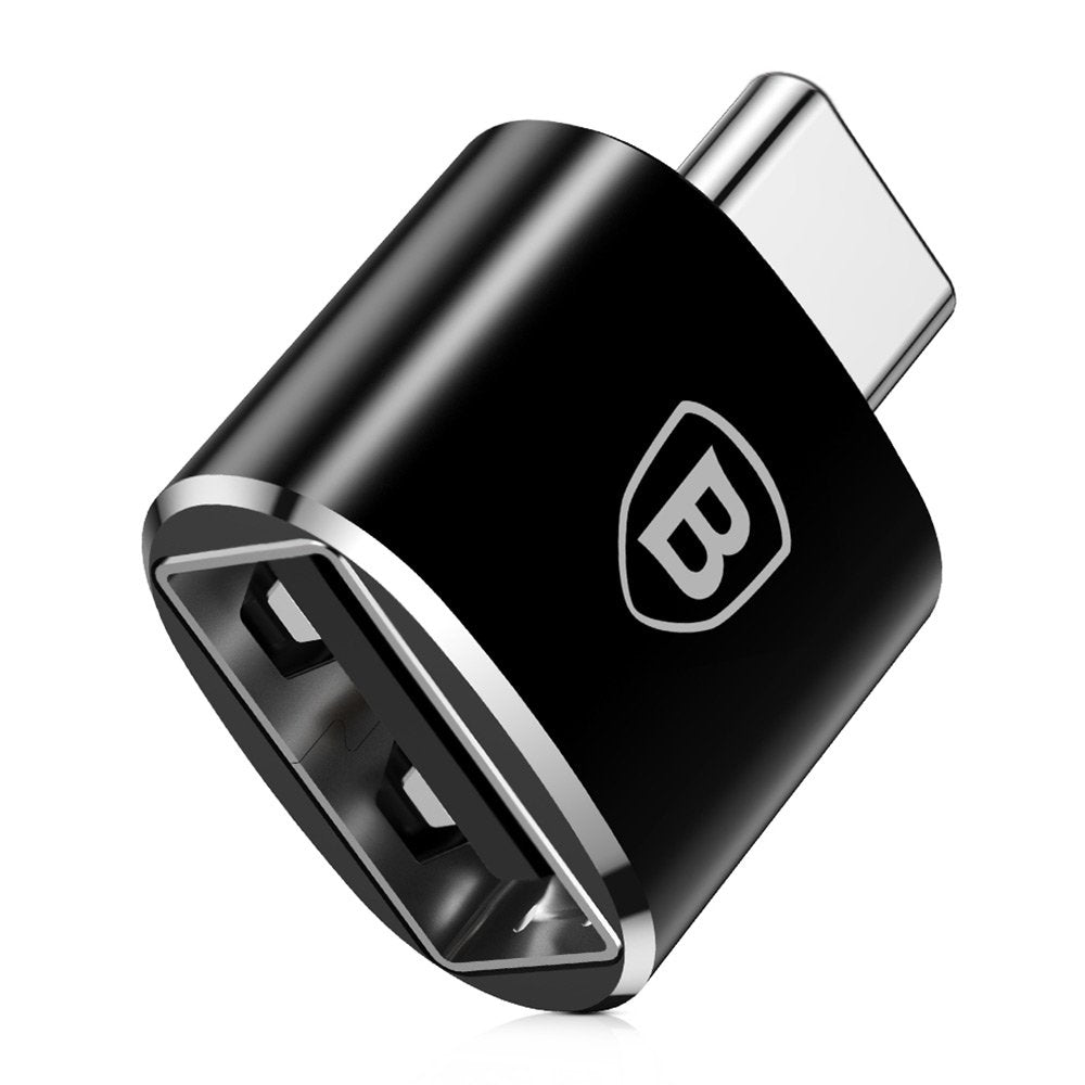 Buy Baseus USB Female to Type-C OTG Adapter Converter - Black from Vmart in Pakistan