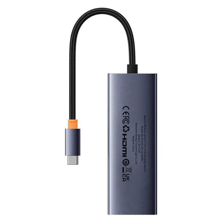 Buy Baseus UltraJoy Series 5-Port Hub Docking Station Space Grey from Vmart in Pakistan