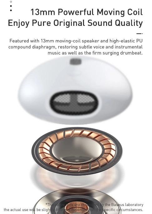 Buy Baseus W04 Encok True Wireless Earphones - White from Vmart in Pakistan