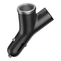 Buy Baseus Y Type Dual USB+Cigarette Lighter Extended Car Charger Black from Vmart in Pakistan