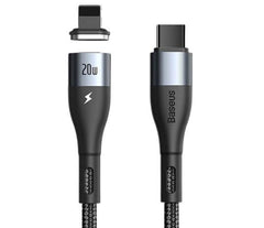 Buy Baseus Zinc Magnetic Safe Fast Charging Data Cable Type-C To IPhone 20W 1m Black from Vmart in Pakistan