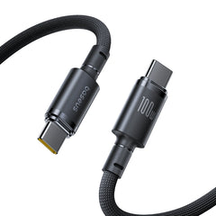 Buy Baseus 100W Type-C to Type-C New Braided Fast Charging Cable Cosmic Black 1m Vmart in Pakistan