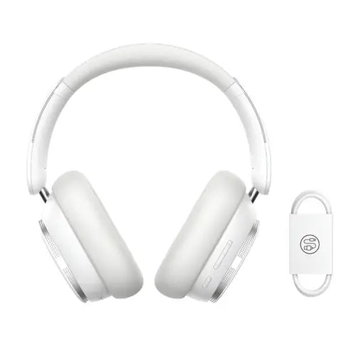 Buy Baseus Bowie H1 Pro Noise Cancellation Wireless Headphones Moon White from Vmart in Pakistan