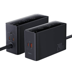 Buy Baseus Digital GaN Intelligent Desktop Fast Charger 3C+U+DC 240W from Vmart in Pakistan