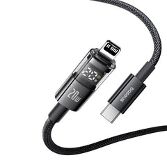 Buy Baseus Display 2 20W USB-C to iP Fast Charging Data Cable Cosmic Black 1m from Vmart in Pakistan