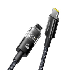 Buy Baseus Display 2 20W USB-C to iP Fast Charging Data Cable Cosmic Black 1m from Vmart in Pakistan