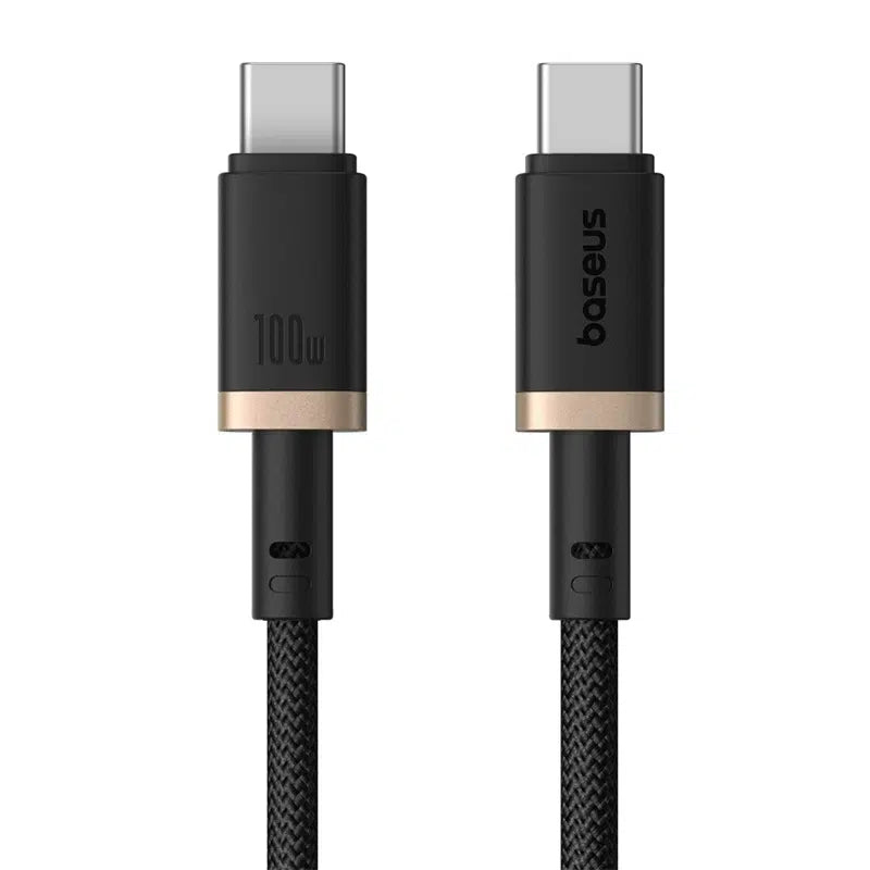 Buy Baseus Dura Series 100W Type-C to Type-C Fast Charging Cable 2m Gold/Black from Vmart in Pakistan