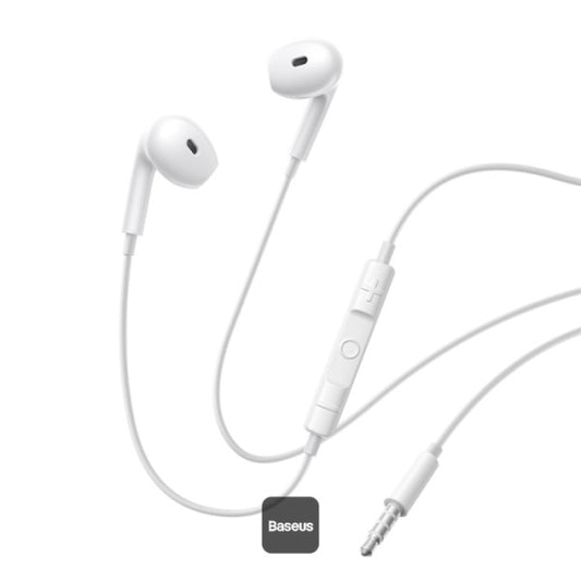 Buy Baseus Encok HZ19 Semi-in-Ear Wired Earphones White Vmart in Pakistan