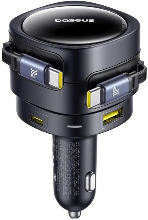 Buy Baseus Enjoyment Max 90W Car Charger with Dual Retractable Cable from Vmart in Pakistan